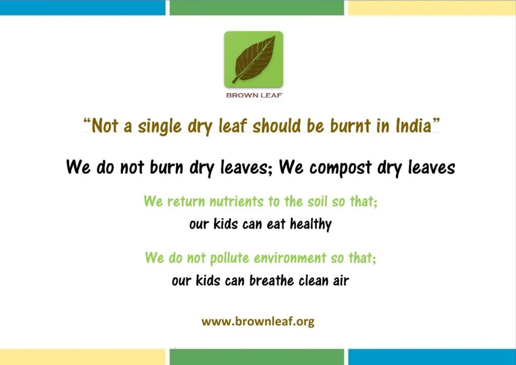 I am proud that I do not burn dry leaves poster
